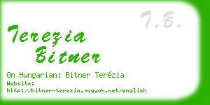 terezia bitner business card