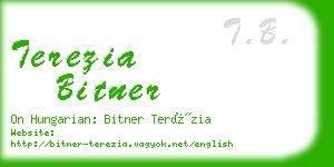 terezia bitner business card